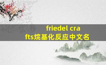 friedel crafts烷基化反应中文名